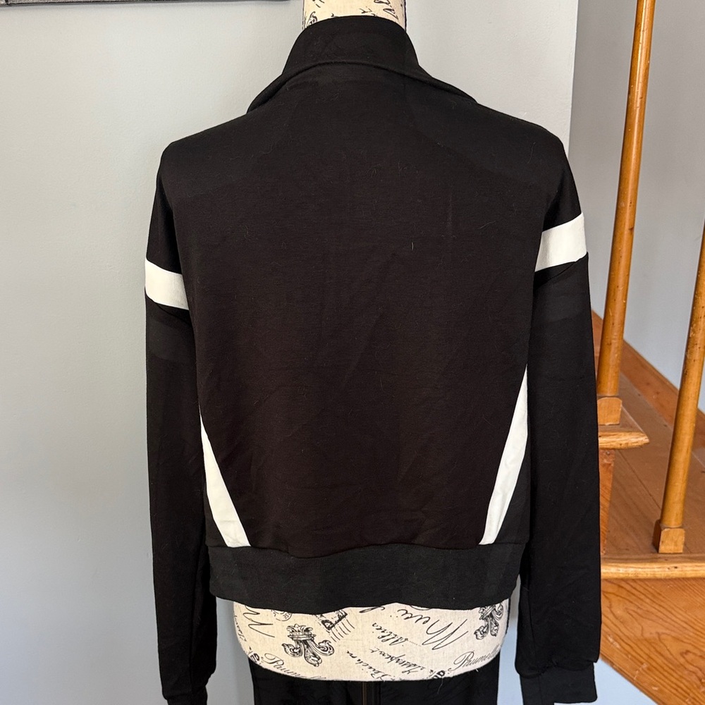 Women's Black and White Track Suit - Picture 5 of 6